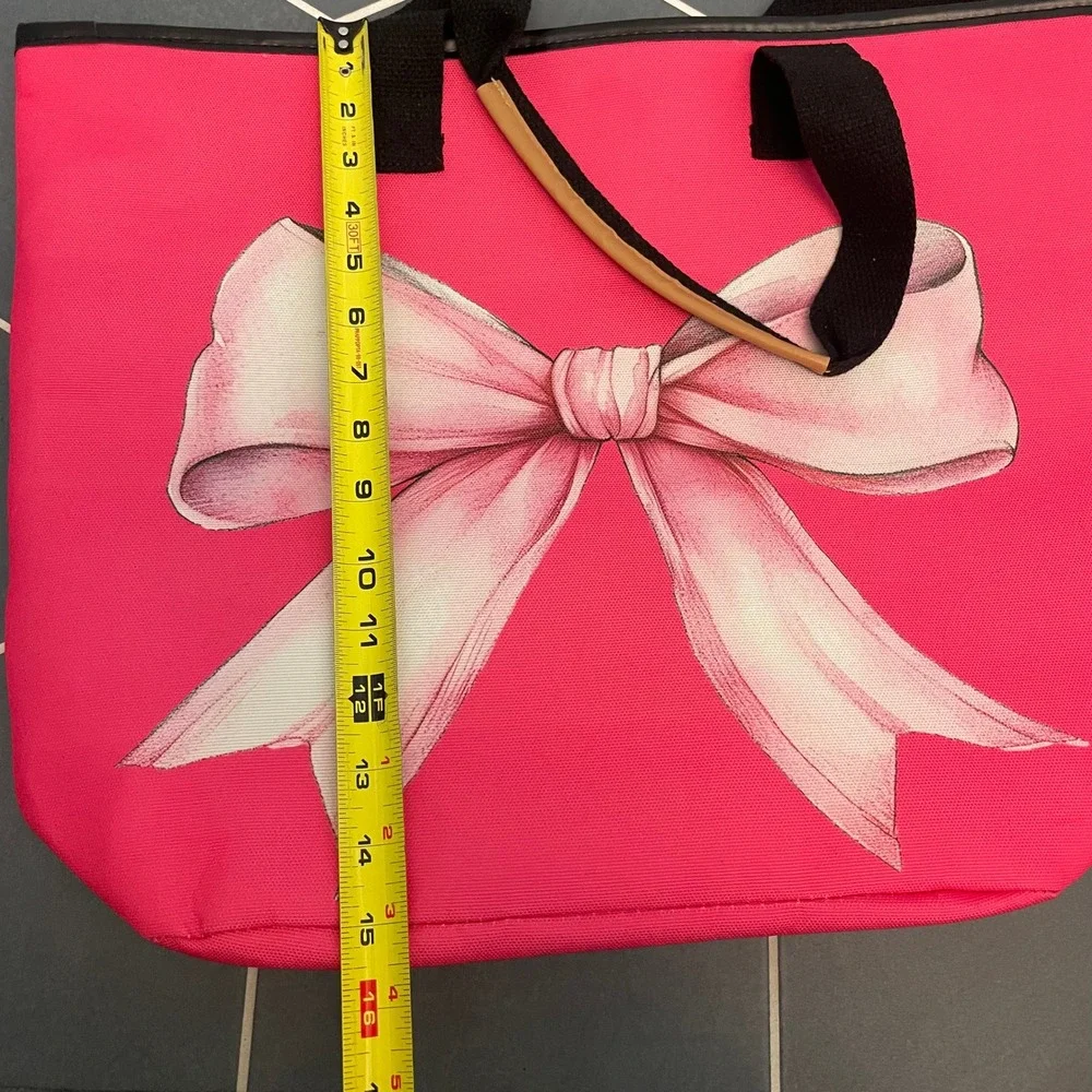 Pink Bow Bag Makeup Pouch Travel Toiletry Organizer Bundle - Size‎ OS